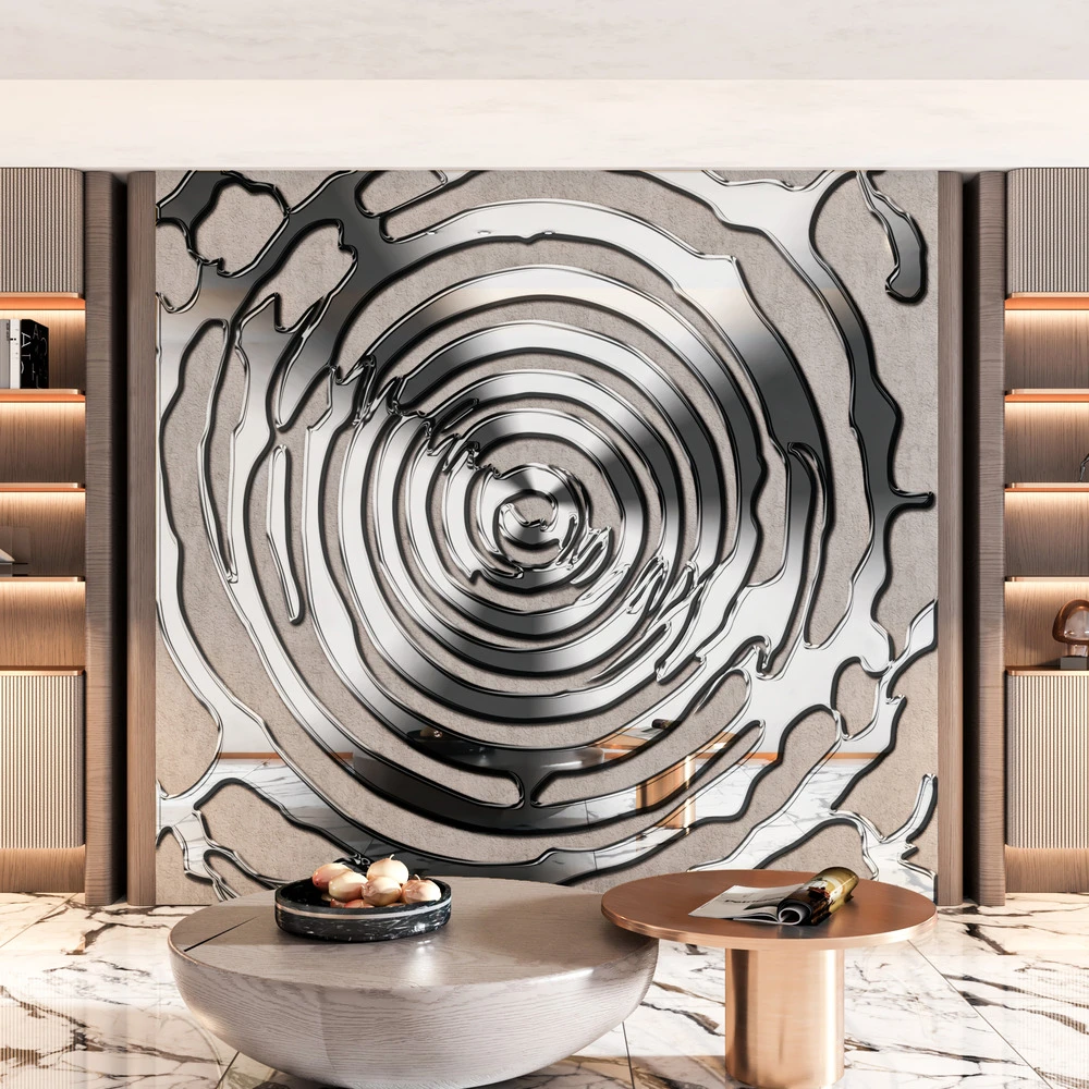 PET Decoration 5mm Bamboo Charcoal Stone Effect PVC Bamboo Charcoal WPC Wall Panel for Villa Interior Decoration