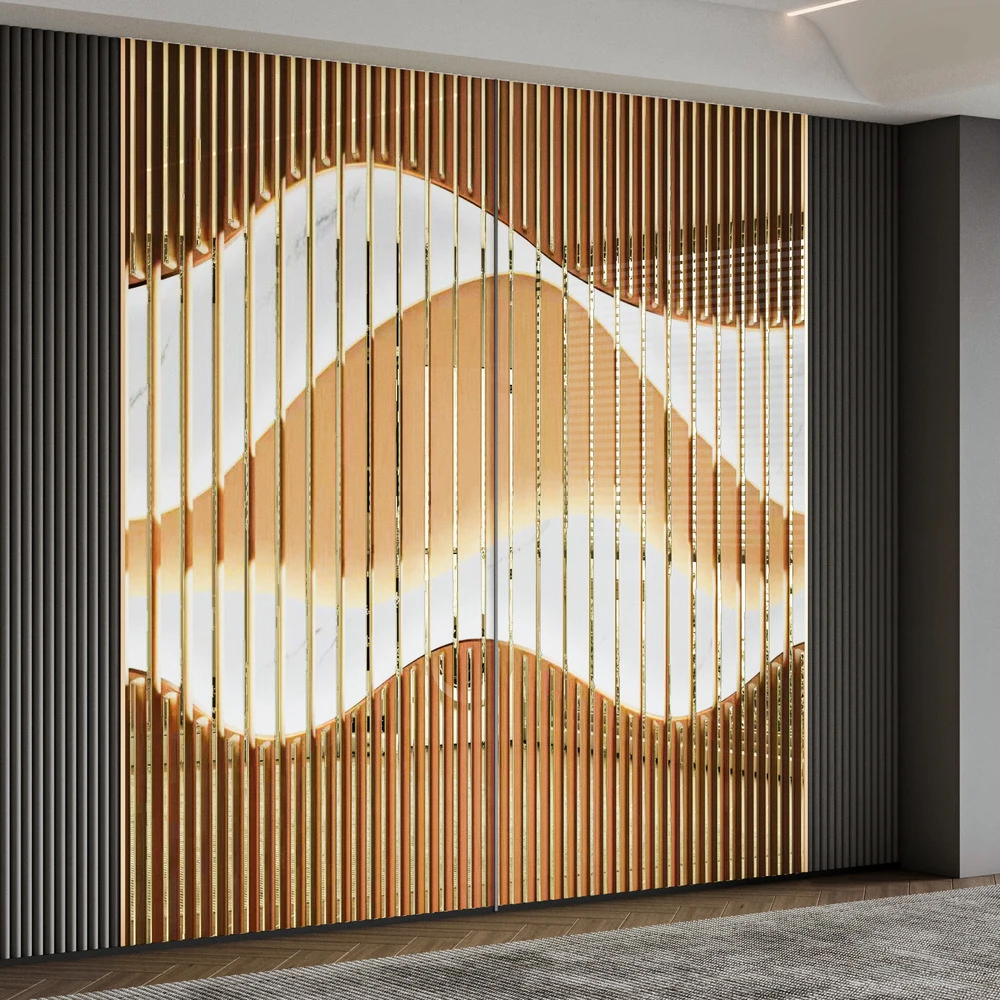 Moisture-proof PVC Wall Panels - New Bamboo Charcoal Wood Grain Texture for Indoor Use