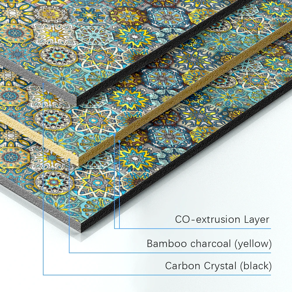 Bamboo Charcoal Decorative Wall Board Pvc Wall Panel Wpc Bamboo Fiber Wall Panel
