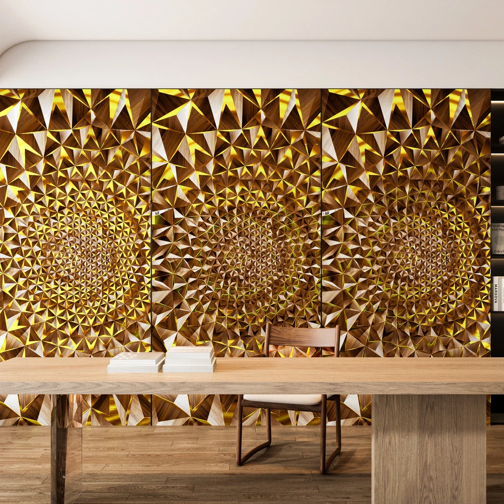 Carbon Crystal Plate Bamboo Charcoal Wall Panel Chipboard Wood Veneer for Home Decoration