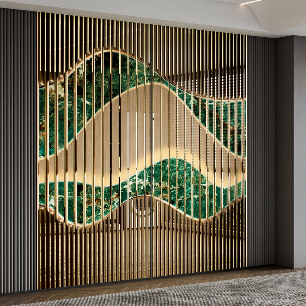 Moisture-proof PVC Wall Panels - New Bamboo Charcoal Wood Grain Texture for Indoor Use