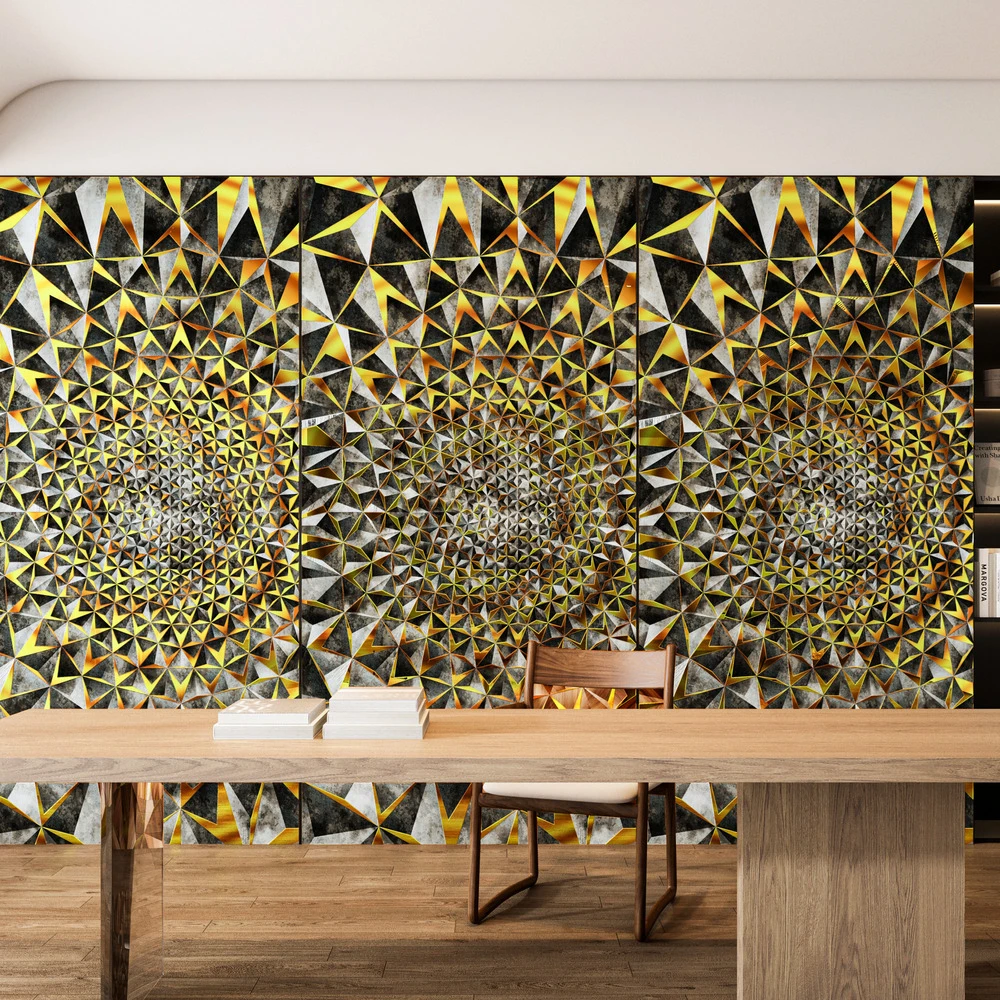 Carbon Crystal Plate Bamboo Charcoal Wall Panel Chipboard Wood Veneer for Home Decoration