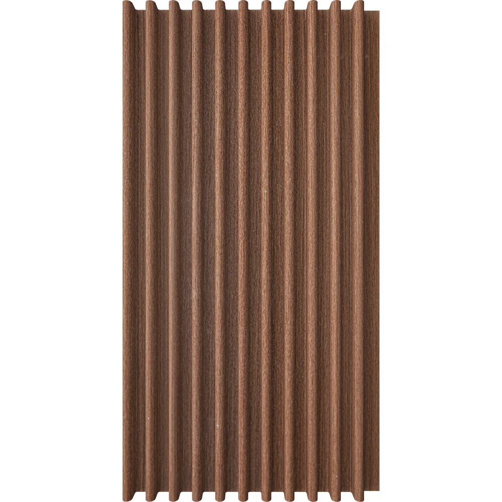 Waterproof Moisture-Proof Bamboo WPC Fluted Wall Panel for Indoor TV Wall Decoration