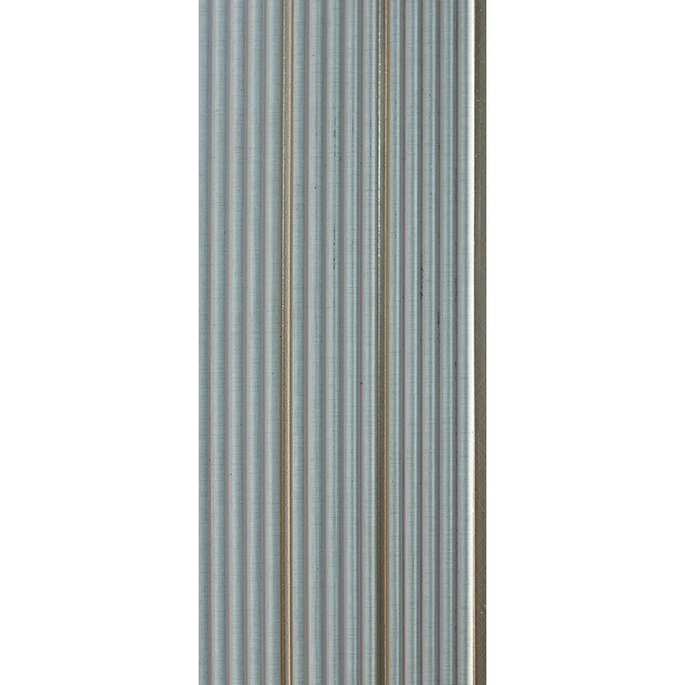 Luxury PS Wall Panel High Density Polystyrene Waterproof Decorative Slat Board 3D Charcoal Wall Cladding Bathroom Staircase