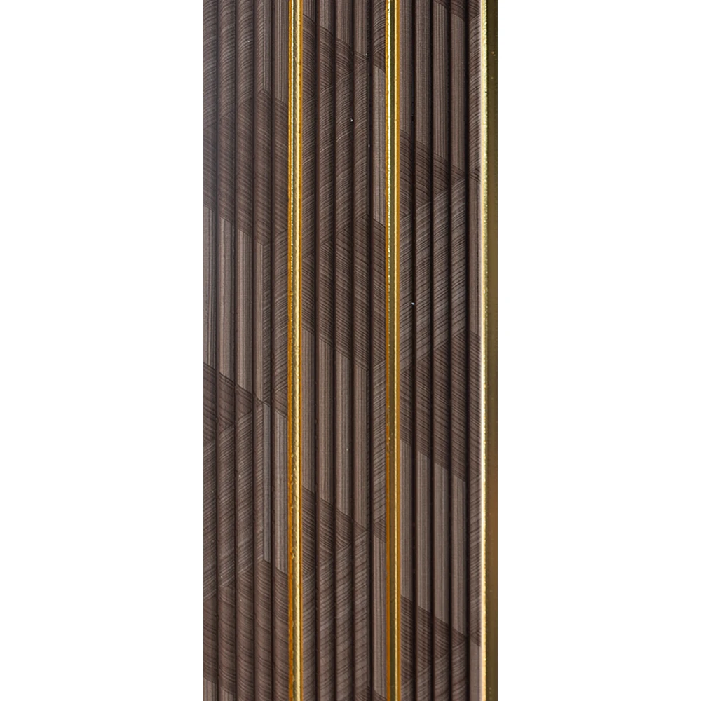 Luxury PS Wall Panel High Density Polystyrene Waterproof Decorative Slat Board 3D Charcoal Wall Cladding Bathroom Staircase