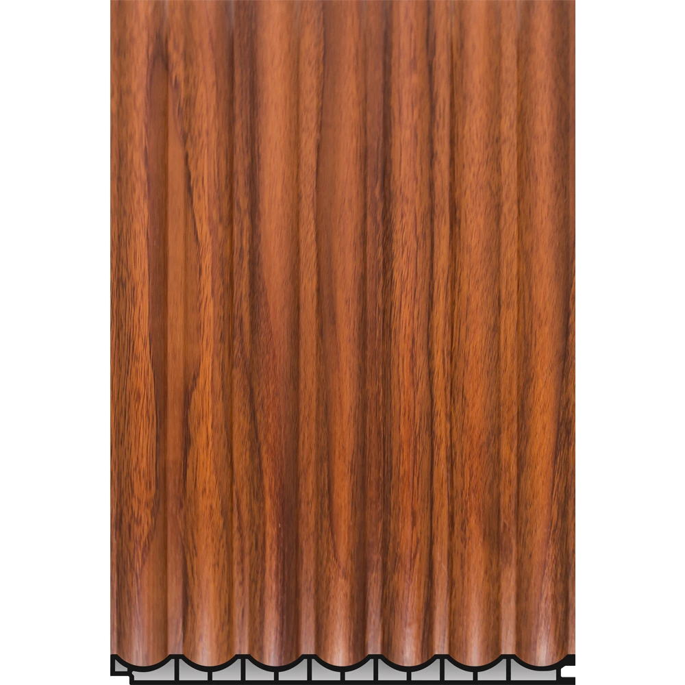 Factory Integrated Trendy Grid Wall Panel Quick Installation Moisture-Proof Background Wall Decoration for Apartments Made WPC