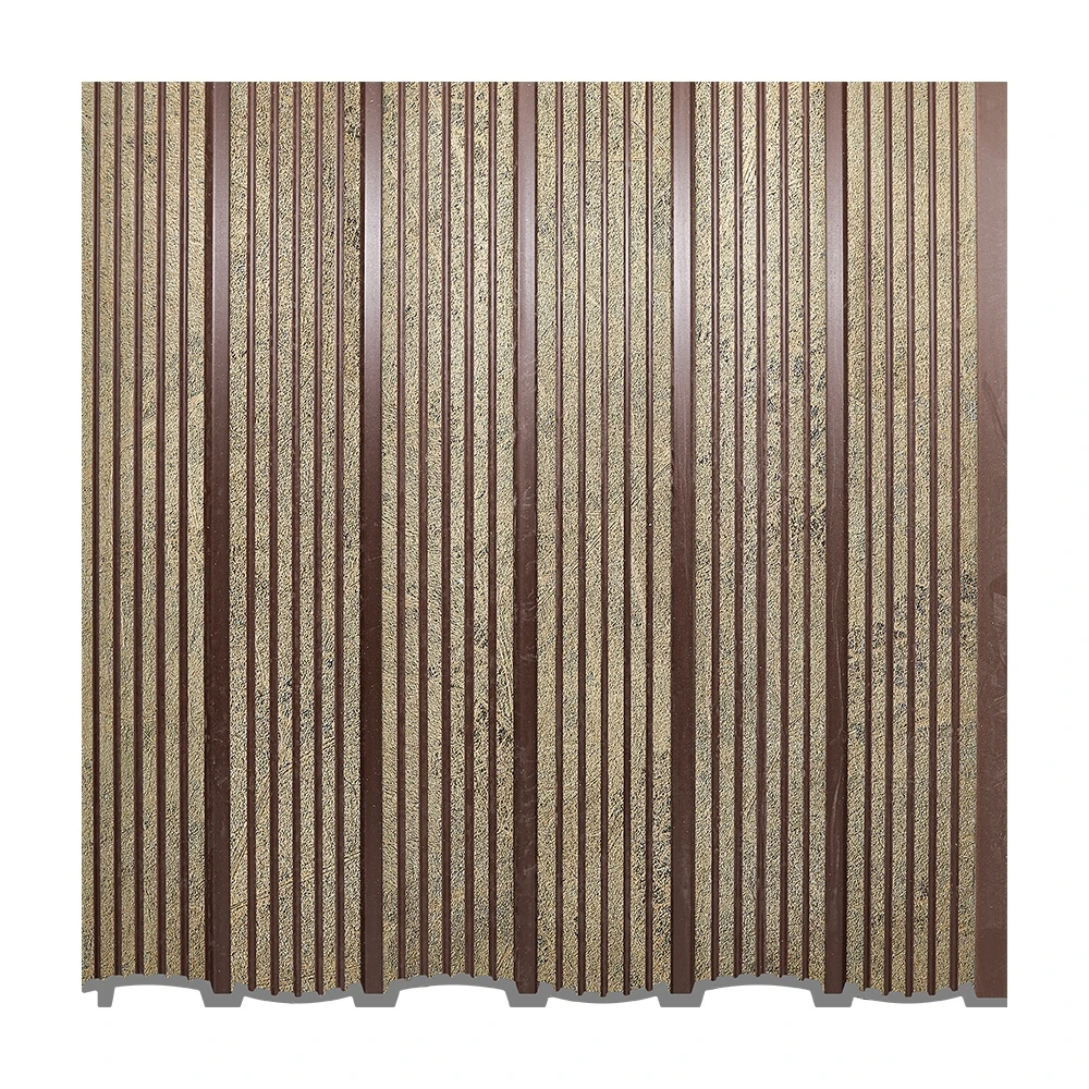 Interior Decoration 3D Batten Wall Panel Board Groove Decor Wooden PS Wall Panel