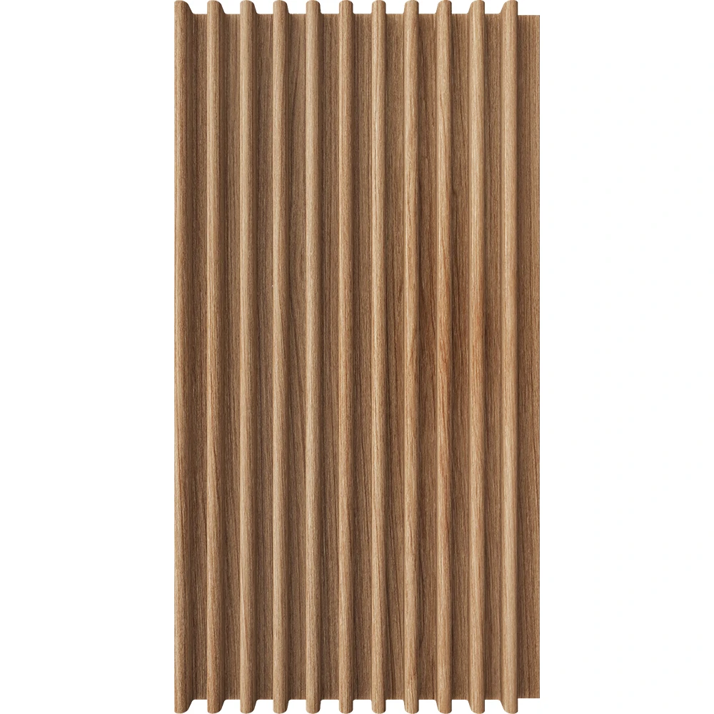 Waterproof Moisture-Proof Bamboo WPC Fluted Wall Panel for Indoor TV Wall Decoration