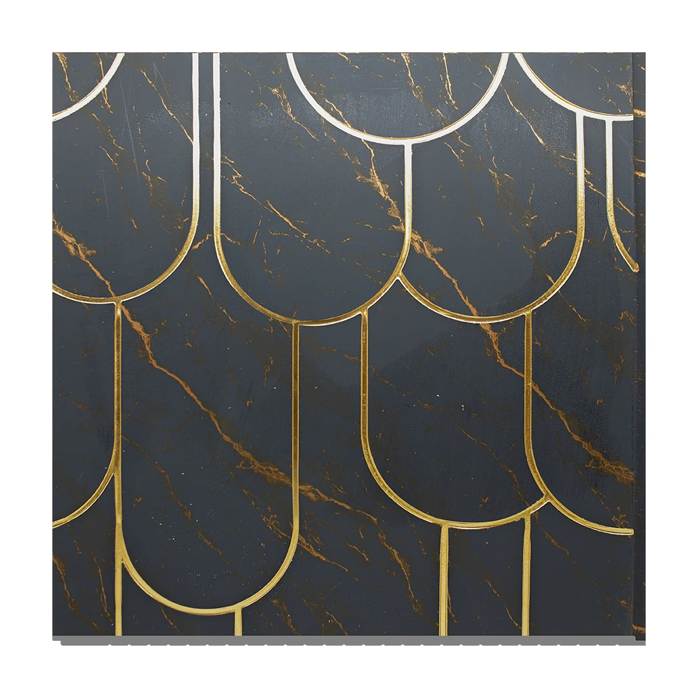 Modern Design Decorative PS WPC 3D Wall Panel Polystyrene Wallboard Anti-Static Moisture-Proof Geometry Pattern Household