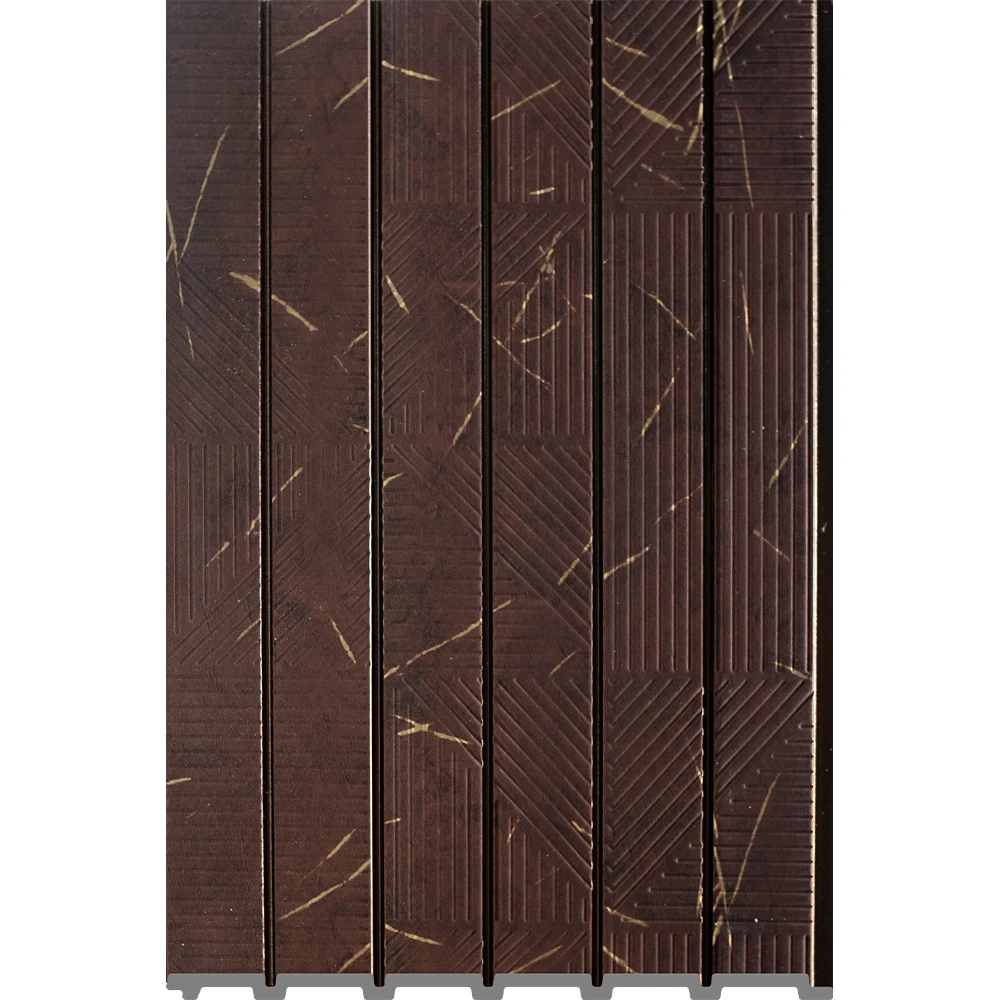 Wood Alternative Ps Charcoal Wall Panel Pvc 3d Ps Wall Indoor Panel Cladding
