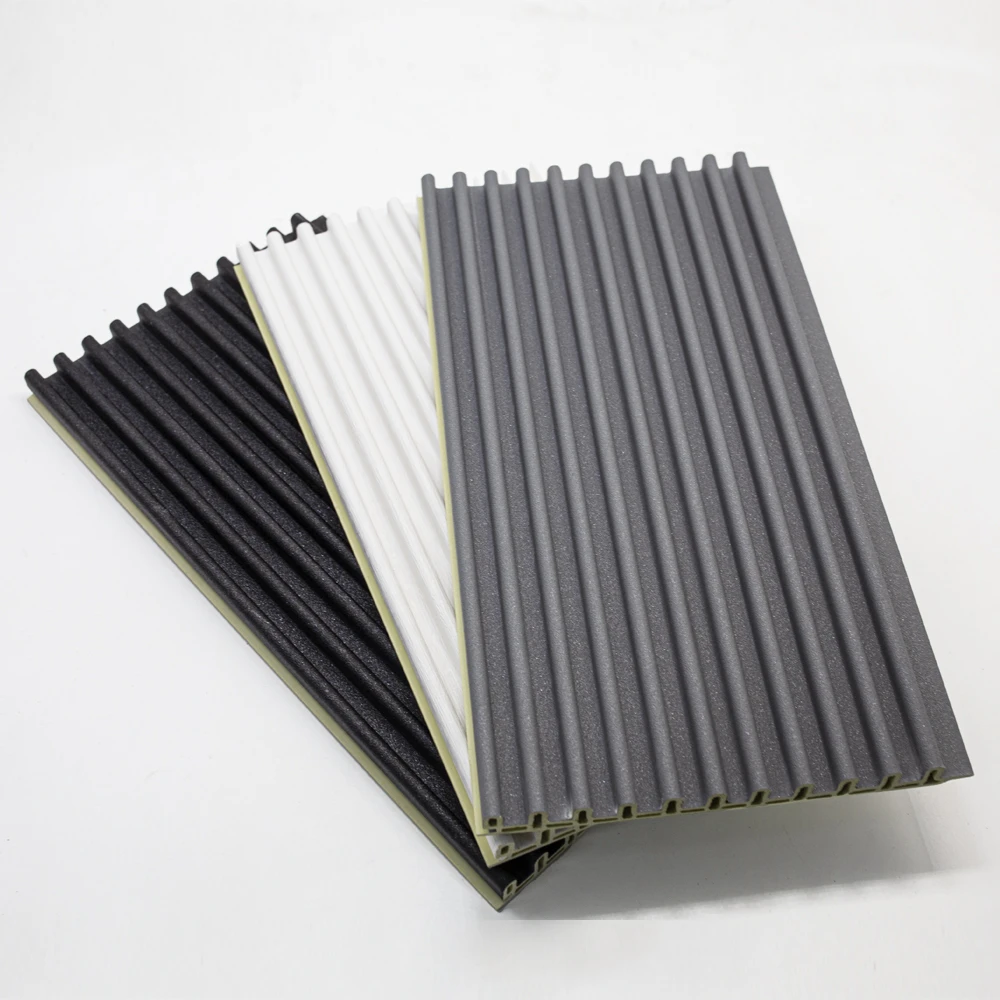 Waterproof Moisture-Proof Bamboo WPC Fluted Wall Panel for Indoor TV Wall Decoration