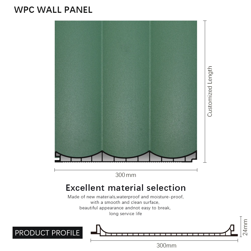 Waterproof PVC Indoor WPC Wall Panel with Wood Decor for Hotel Decorative Applications