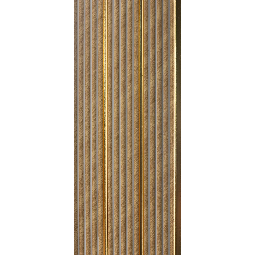 Luxury PS Wall Panel High Density Polystyrene Waterproof Decorative Slat Board 3D Charcoal Wall Cladding Bathroom Staircase