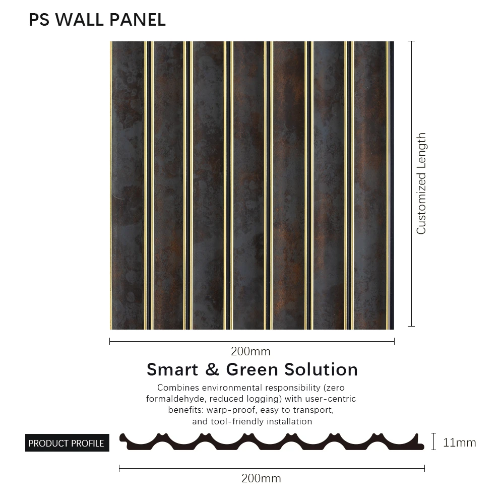 Wholesale Customization Low MOQ Great Quality Indoor Decoration PS Wall Panels for Home Hotel