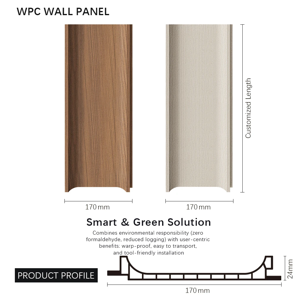 Environmentally Friendly WPC Wall Panels Are Used for Indoor Wall and Ceiling Decoration Round Hole Board