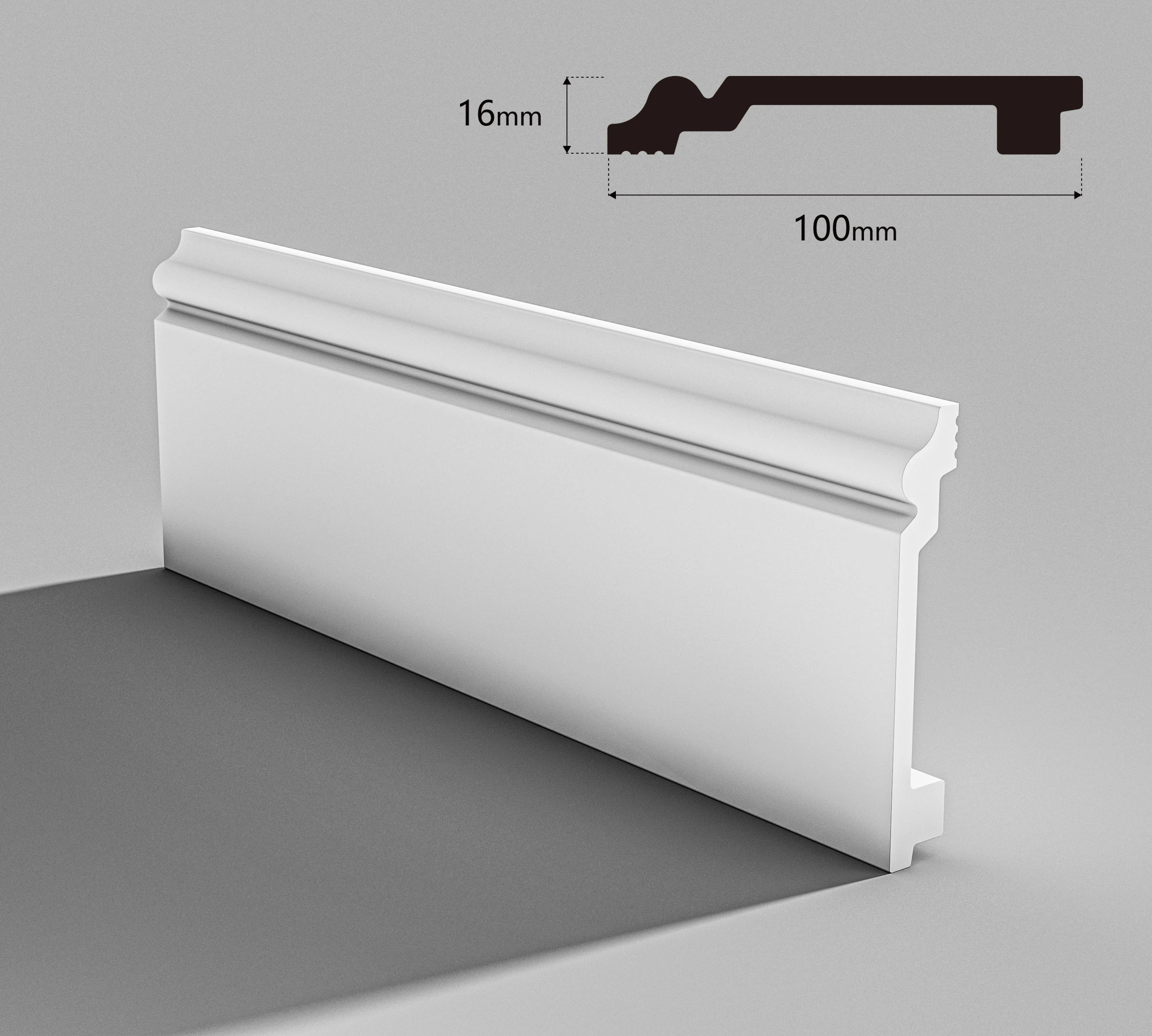 White Color Anti-Aging PS Skirt for Indoor Plastic Skirting with Side Panel