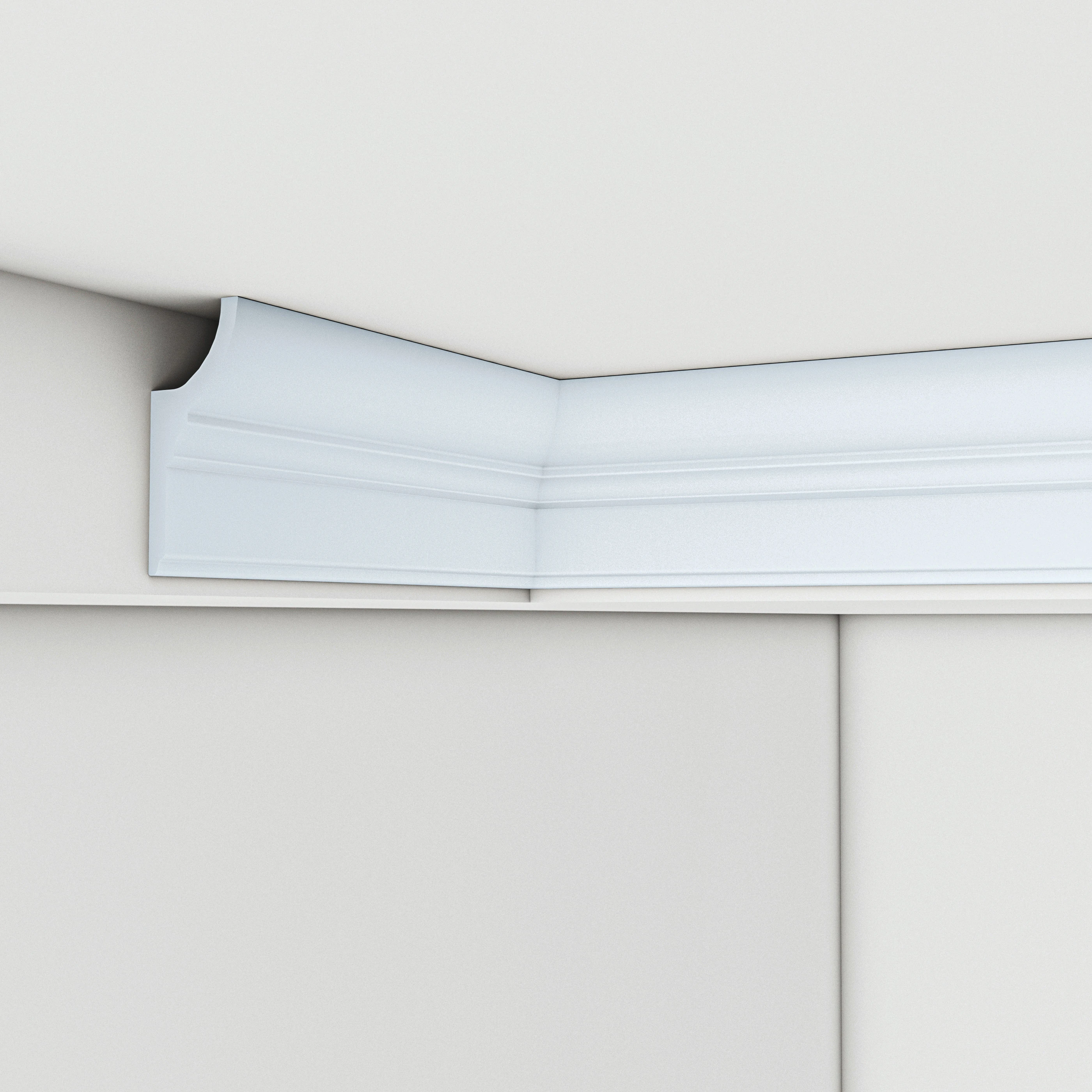 Modern Floor Baseboard PS Wall Skirt Waterproof Light Weight and Easy to Install