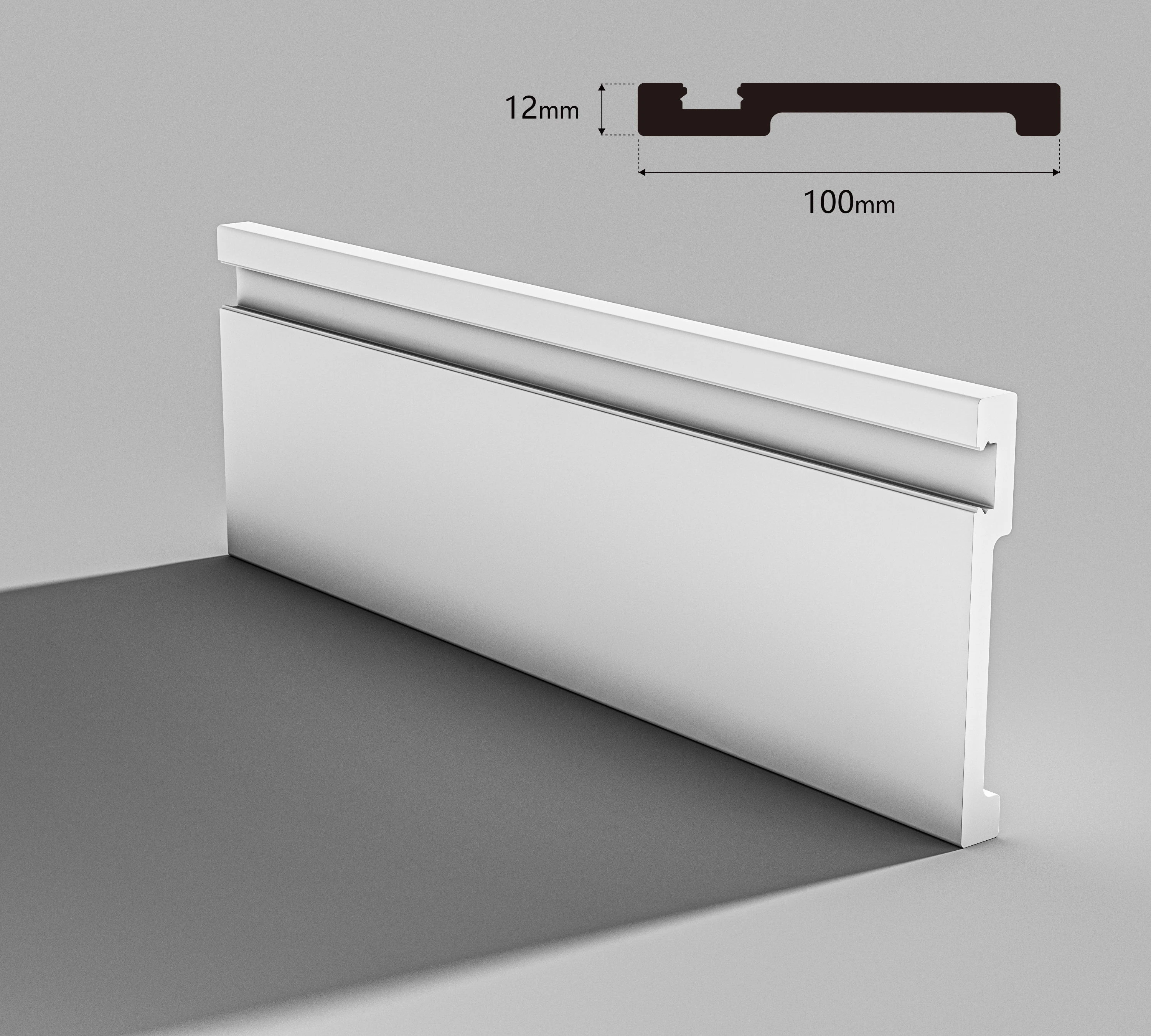 White Color Anti-Aging PS Skirt for Indoor Plastic Skirting with Side Panel