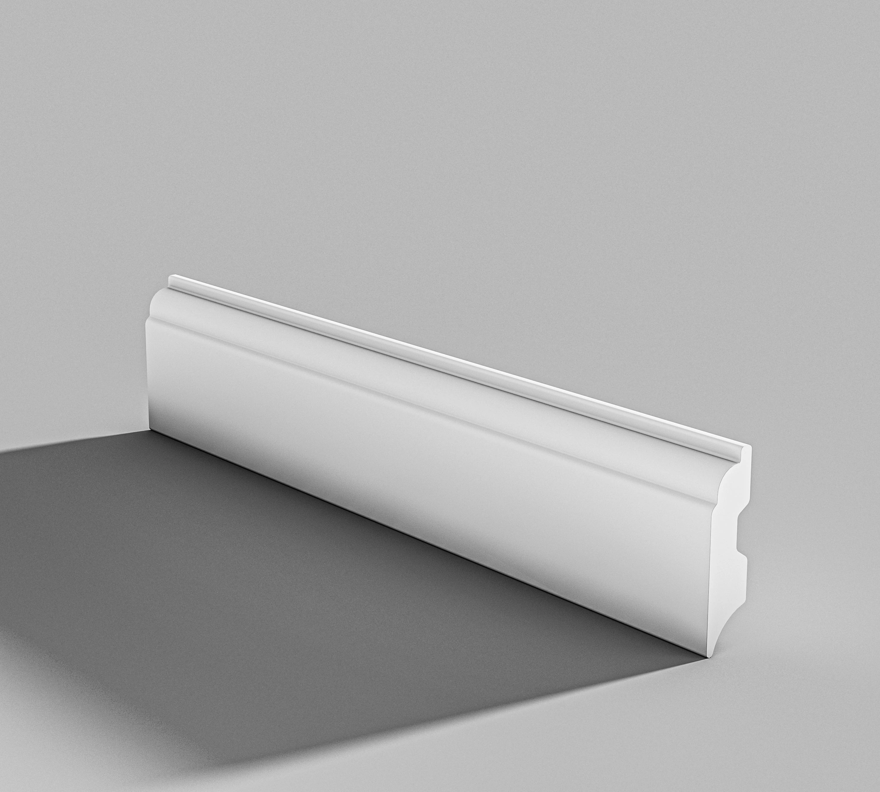 White Color Anti-Aging PS Skirt for Indoor Plastic Skirting with Side Panel