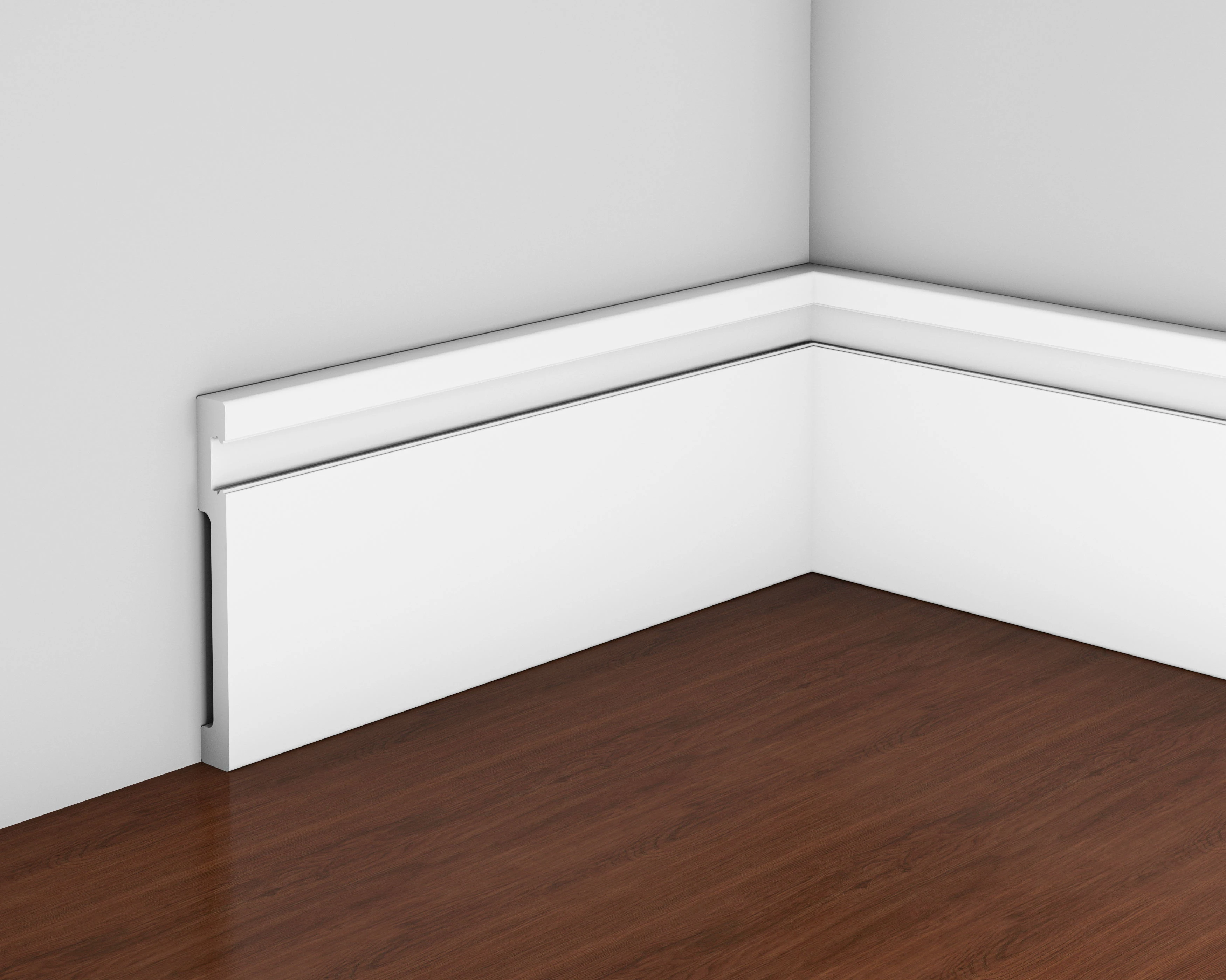 White Color Anti-Aging PS Skirt for Indoor Plastic Skirting with Side Panel