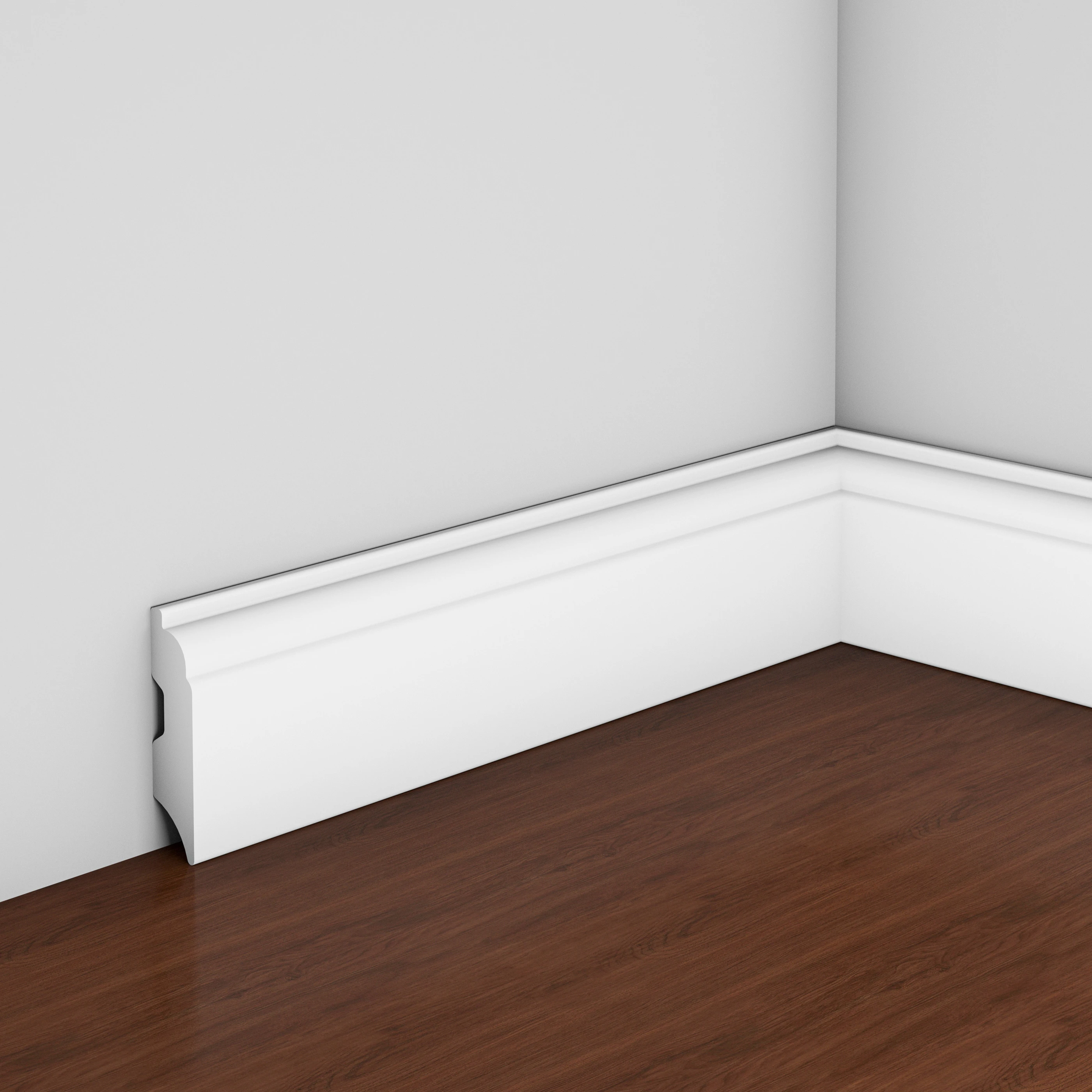 White Color Anti-Aging PS Skirt for Indoor Plastic Skirting with Side Panel