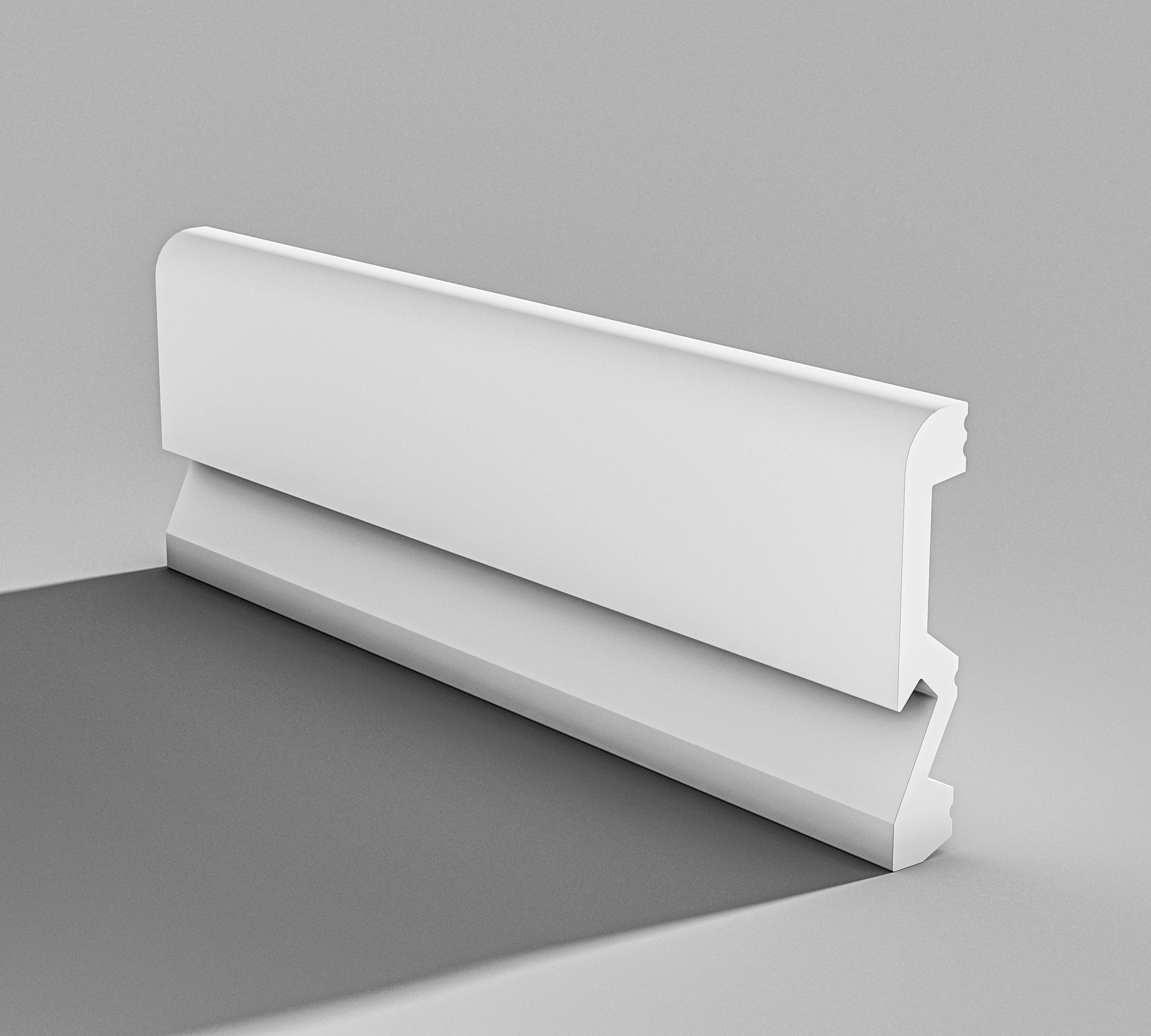 White Color Anti-Aging PS Skirt for Indoor Plastic Skirting with Side Panel