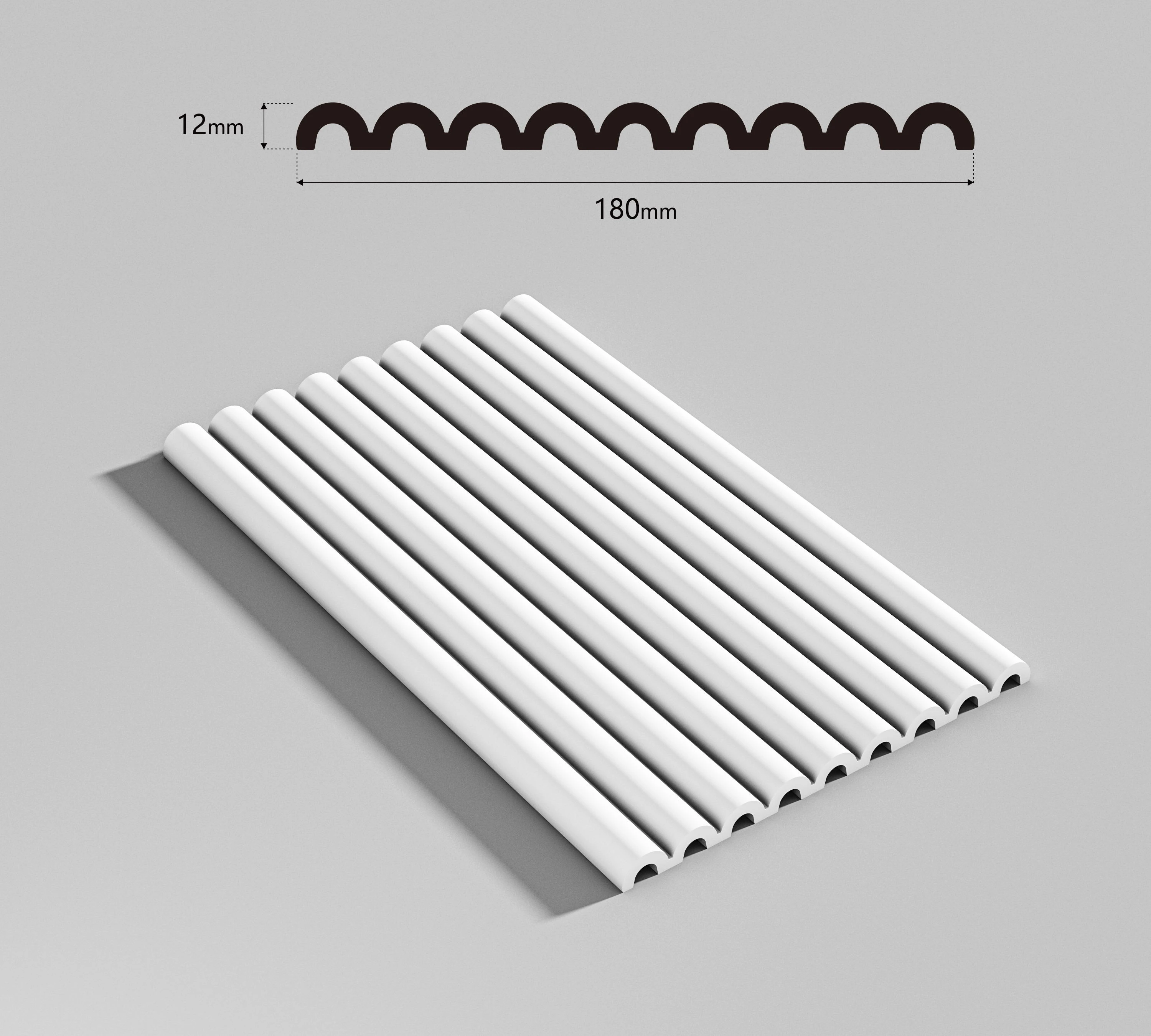 Modern Floor Baseboard PS Wall Skirt Waterproof Light Weight and Easy to Install